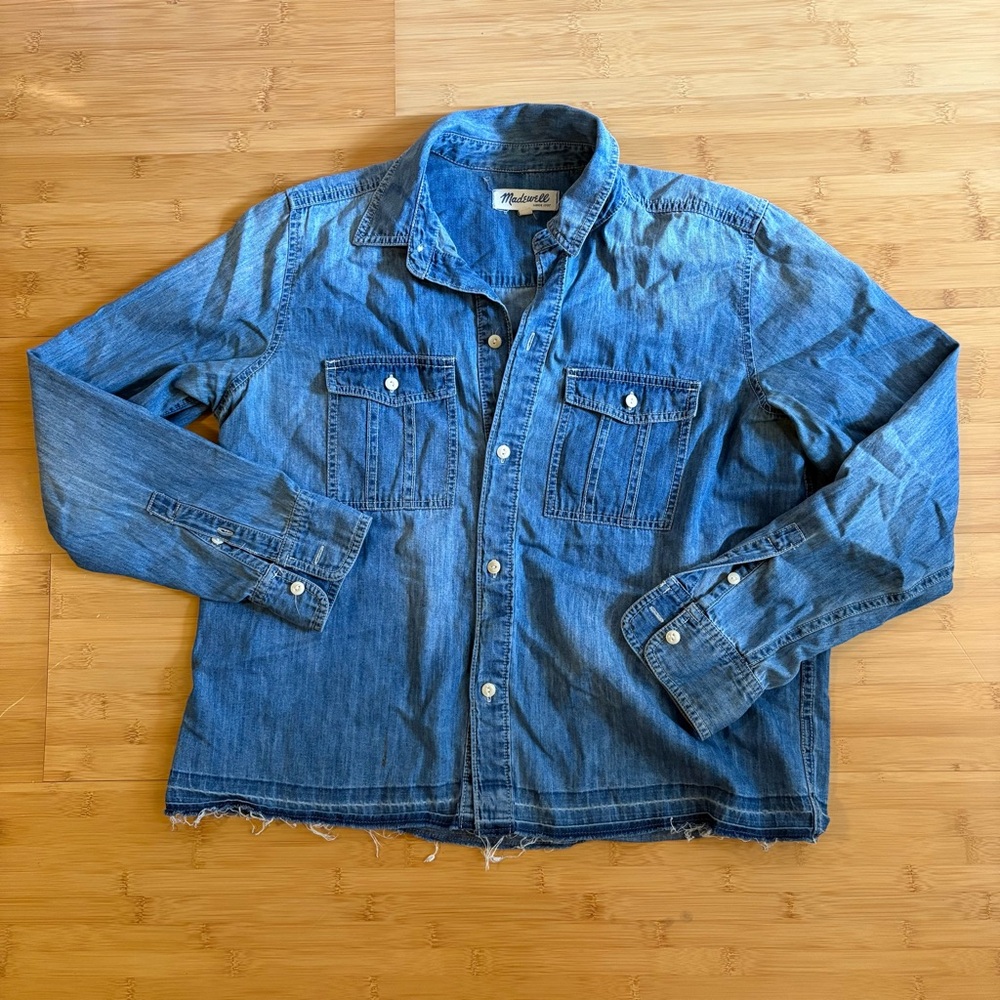 Madewell Blue Lightweight Shirt Classic Denim Style